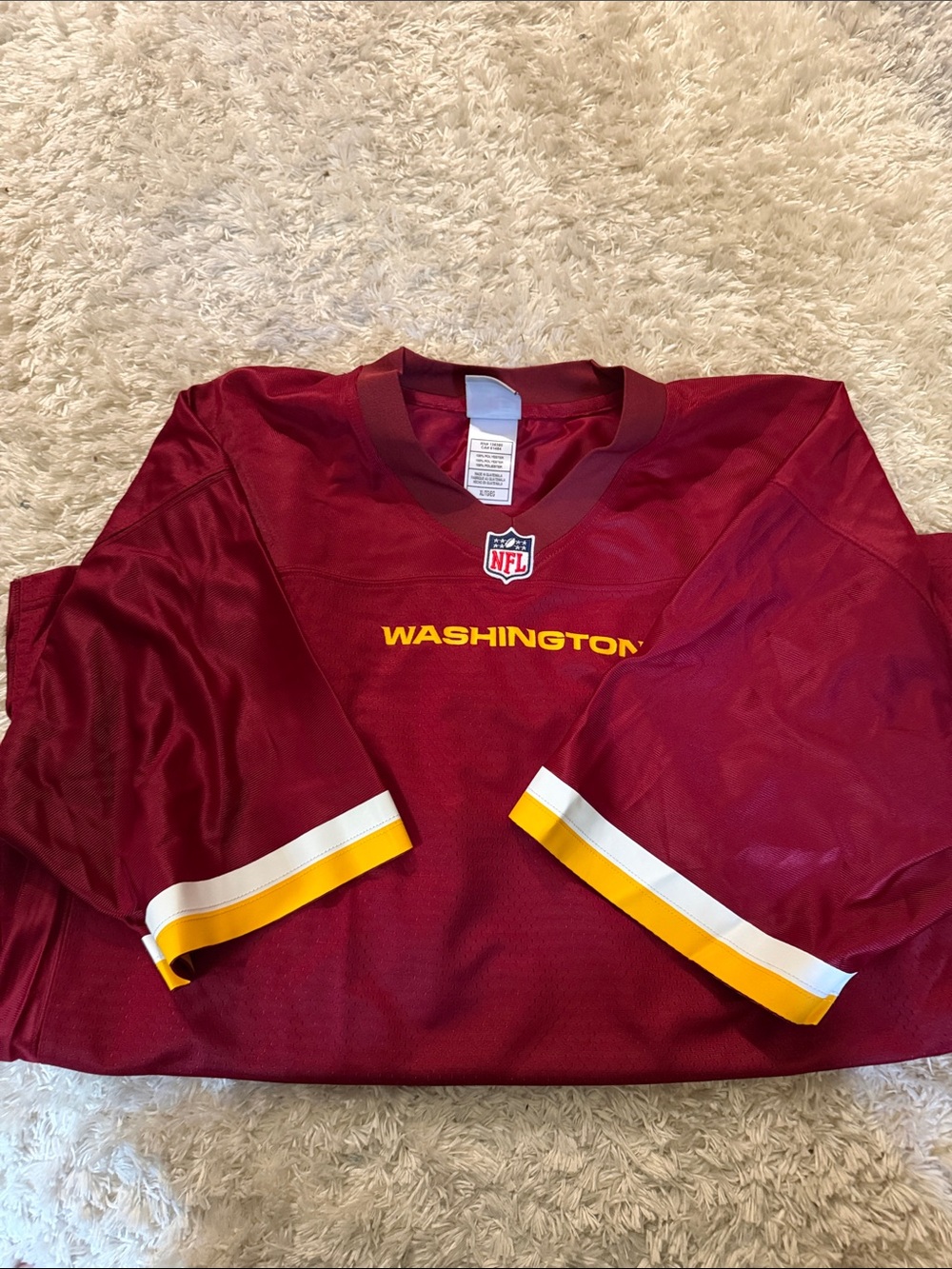 NFL Washington  Commanders Jersey NWT. Size X-Large